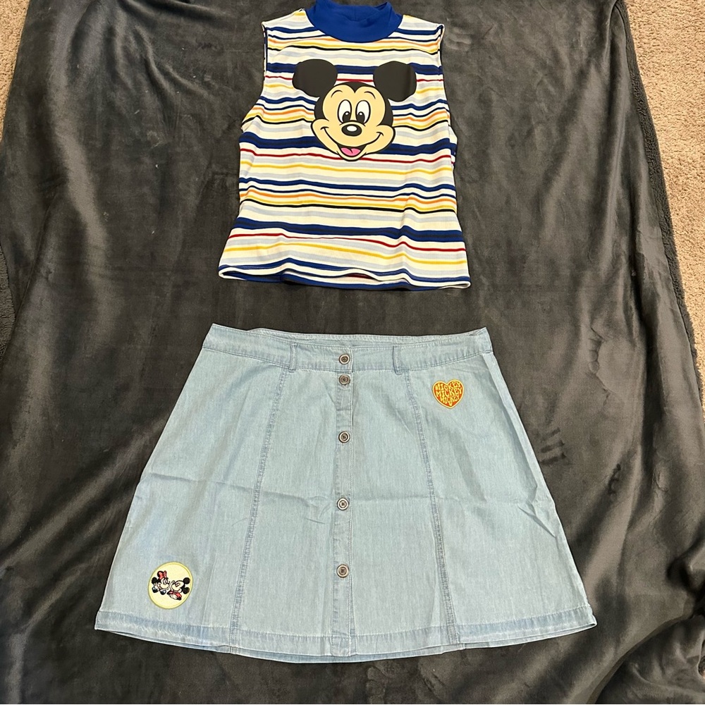 Disney Mickey Mouse Mini Skirt Set